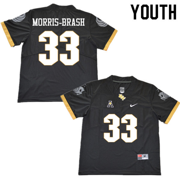Youth #33 Tre'mon Morris-Brash UCF Knights College Football Jerseys Sale-Black - Click Image to Close